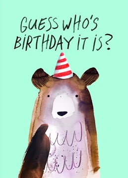 Send this adorable Jolly Awesome Birthday card to someone on their special day, especially if they love bears!