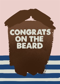 There are so many hipster beards around it's about time we properly celebrated them. Let your friend know how impressed you are with this Birthday card by Jolly Awesome.