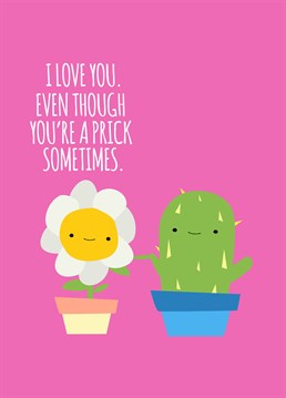 This Jolly Awesome Anniversary card is ideal to send to your partner, because even when they?re being a prick you still love them unconditionally.