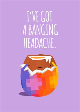This hilariously punny card by Jolly Awesome is perfect to send to Easter egg lovers this year. Make them feel bad for killing a perfectly good egg!