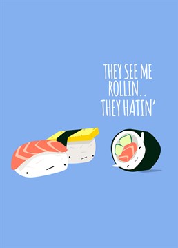 This Birthday card by Jolly Awesome is perfect to send to any sushi fanatics out there.