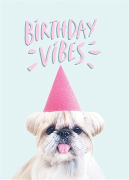 Send your friends so cute birthday vibes with this adorable card by Jolly Awesome.