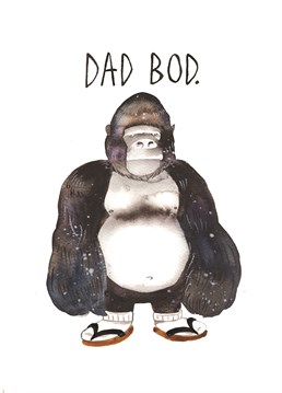 And a very impressive dad-bod at that! A brilliant Father's Day card from Jolly Awesome.