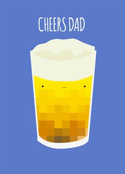 Thank your dad for your first beer..... in front of him at least! A Father's Day card designed by Jolly Awesome.