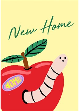 Congratulate some on their move with this cute New Home worm card from Jolly Awesome.