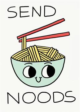 How ramen-tic! Show them the real way to your heart with this adorably cheeky design by Jolly Awesome.