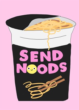 Pot noods to be specific! Does it really get more ramen-tic than that on Valentine's Day? Designed by Jolly Awesome.