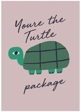 Congrats you found someone who is the turtle package - let them know with this fun Jolly Awesome design.