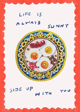 You know how they like their eggs in the morning. Send this fun Jolly Awesome design to a loved one.