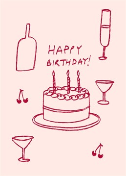 Send some birthday love with this illustrated Jolly Awesome design.