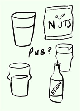 Time for the pub with your favourite? Send them this illustrated Jolly Awesome design.