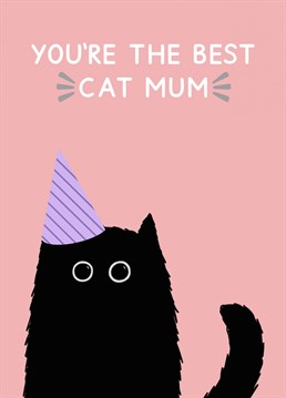 Know someone who deserves the title of best cat Mum? This card is puurfect for Mother's day, birthday's or simply. a card from the cat! Designed by Jeff and the Squirrel.