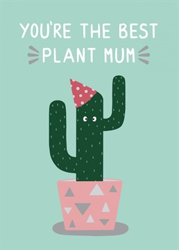 You're the best plant Mum - a cute cactus card perfect for Mother's day. Designed by Jeff and the Squirrel.
