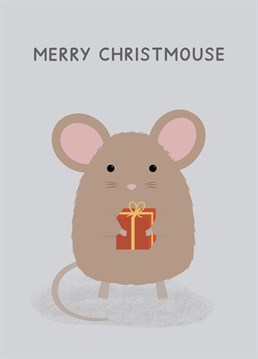 Say Merry Christmouse with this super cute mouse Christmas card! Designed by Jeff and the Squirrel