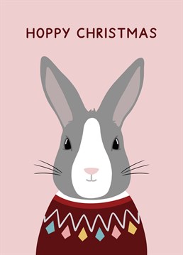 Say Hoppy Christmas with this super cute Christmas rabbit! Designed by Jeff and the Squirrel
