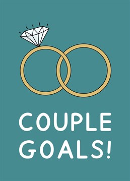 Couple goals! Ideal for an engagement or wedding. Designed by Jeff and the Squirrel