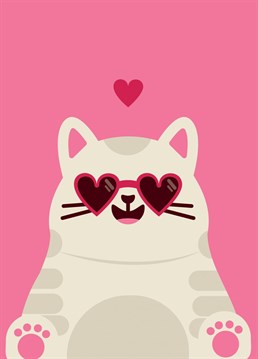 Cute cat card for all the loved up occasions, valentines, anniversary or just to say you love someone!