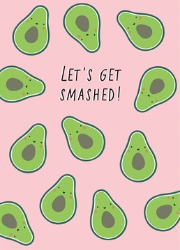 Celebrate a special occasion with this smashing avocado card.