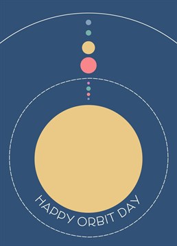 Here's to another trip around the sun! Wish a unique happy birthday with this solar system card by Jennifer Finnigan Design.