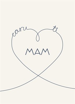 Simply elegant 'Love you Mum' card. Mid Mod Cards by Jennifer Finnigan Design.