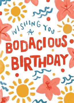 Send summery birthday vibes with our bodacious beach card.