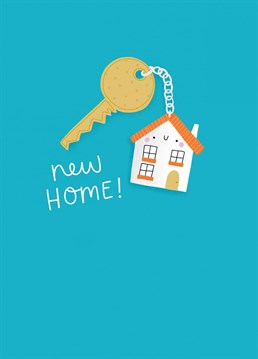 Send someone you know this cute little house keyring card to celebrating a new home!