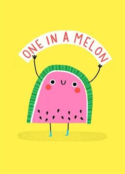 Show a friend you think they're amazing by sending them this cute little melon!