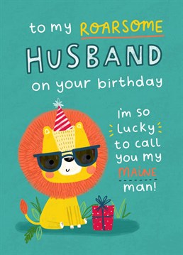 Say a big Happy birthday to your amazing Husband with this cute and punny lion themed card.  Designed by Jess Moorhouse