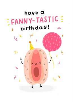 say a big happy birthday to your fav gal pal with this hilariously rude birthday card!  Designed by Jess Moorhouse