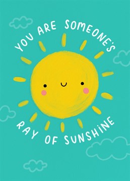 Send a friend this adorable sunshine card to help cheer them up or show them how special they are.  Designed by Jess Moorhouse