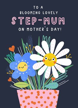 Say Happy Mother's Day to your lovely Step-Mum with this super cute flower themed card.  Designed by Jess Moorhouse