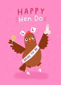 Celebrate someone's Hen do with this super cheeky Happy Hen Do card!   Designed by Jess Moorhouse