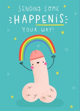 Send a friend who is feeling a bit low this hilarious willy card!