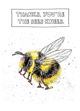 A fun, unique buzzy bee, to send some fuzzy, buzzing thanks!