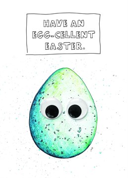 A cute googly, egg for all your Easter celebrations.