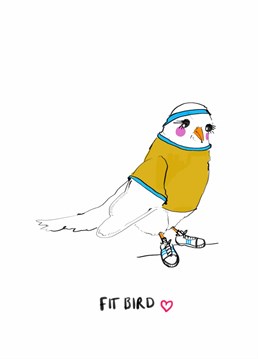 Send your fit bird this fit bird by Jen & The Pen, perfect for Valentine's or your anniversary.