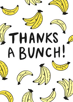 Send a fun thank you card that your friends and family will go bananas for! This appealing card was designed by Jessiemaeve Studio.