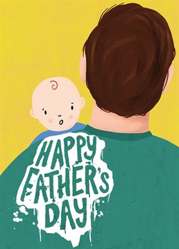 The perfect Father's day card for new dads! Send this original illustration by Jessiemaeve Studio to make him smile.