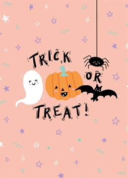 Send this cute and spooky card to wish your loved one a happy Halloween! This fun design is by Jessiemaeve Studio.