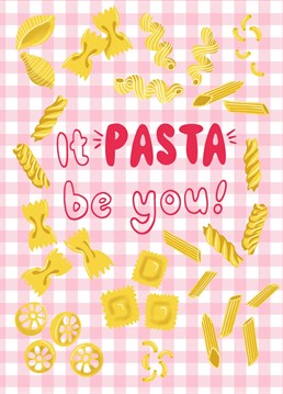 Send this carb loaded card to your beloved to let them know that they are the one for you! If you love them even more than pasta then send this fun illustration by Jessiemaeve Studio.