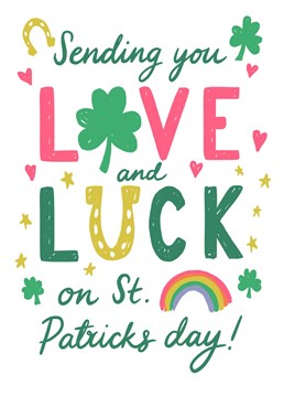 Send your loved ones all the luck of the Irish on St. Patricks day! This cute illustration was designed by Jessiemaeve Studio.