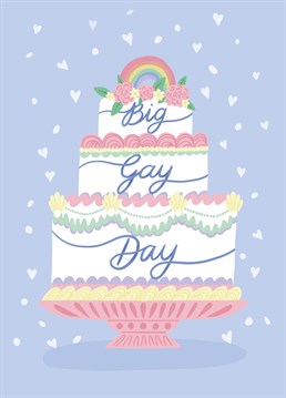 Send this cute and colourful wedding card to wish the fabulous couple a wonderful day! This pretty card was illustrated by Jessiemaeve Studio.