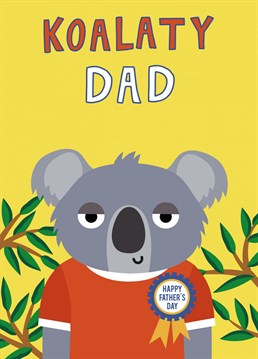 Let your Dad know that he is koala-ty with this fun and colourful card. Send the love this Father's day with this joyful illustration by Jessiemaeve Studio.