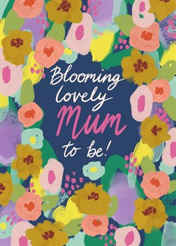 This is the perfect card to send to a mum to be this mother's day. This pretty floral design by Jessie Maeve Studio can also be sent any time of year to send your congratulations to the mum to be.