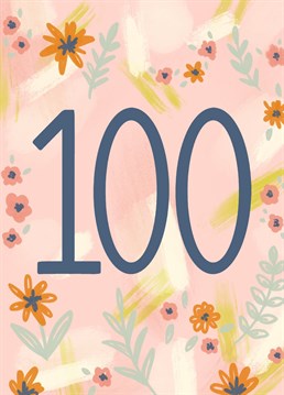 Making it all the way to one hundred deserves an extra special Birthday card! Celebrate their century with this beautiful floral illustration by Jessiemaeve Studio.