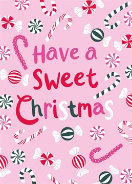 Wish them a sweet Christmas with this cute candy cane card. This on trend illustration is by Jessiemaeve Studio.