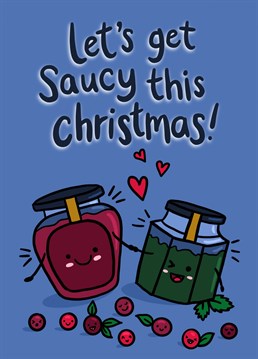 Send some saucy Christmas cheer with this illustration by Jessiemaeve Studio.