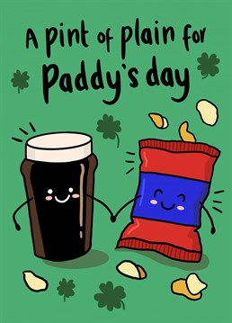 Send your Irish friends a pint of the black stuff to wish them a Happy St Patricks day! This fun illustration is by Jessiemaeve Studio.