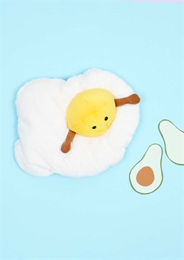 How do you like your eggs in the morning? We like ours cheeky and squishably silly - just like Amuseable Fried Egg! With a bright sunny yolk, cloudy-soft white and wacky, waggly cordy arms, this playful pal will bring you out of your shell! Keep it funny-side-up!