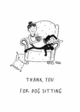 Of course, the fluffier the dog, the better (comfier) the sitting! Do you really need to thank someone for doing a dream job? They should be thanking you. Designed by King B.